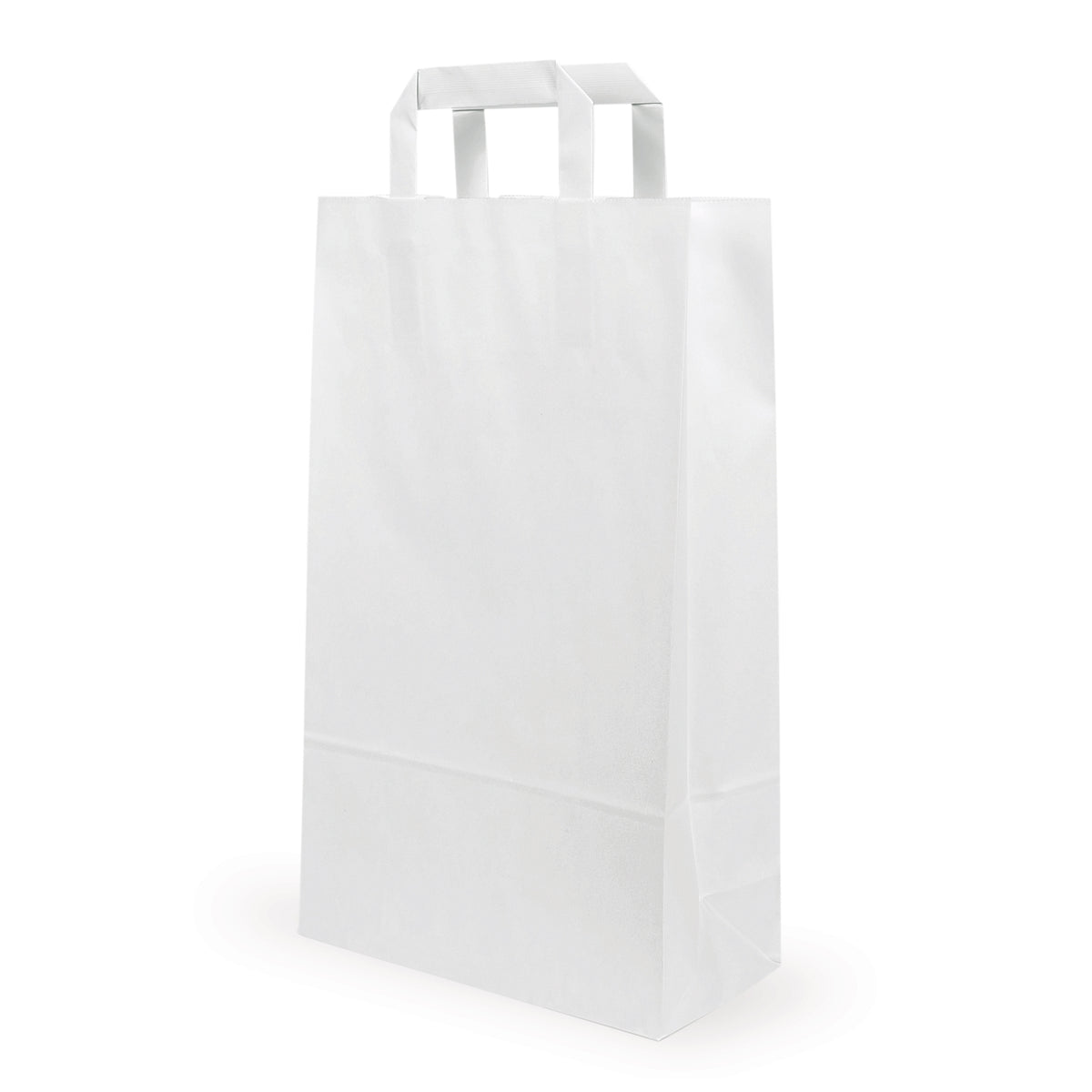 Torba papierowa z uchwytami, biała — Widok główny bezpośrednio od producenta Elke Plastic