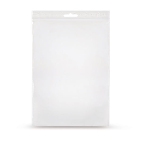 Woreczek strunowy LDPE z eurozawieszką 90 µm — Widok główny woreczka z eurozawieszką od Elke Plastic