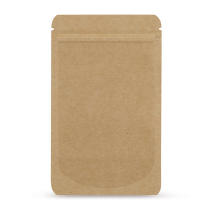 Doypack z papieru kraft — Widok główny woreczka w optyce papieru kraft od Elke Plastic
